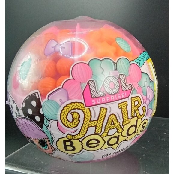 LOL Surprise Hair Beads 64+ Count Kids Hair Styling DIY Accessories Gift - Picture 1 of 3